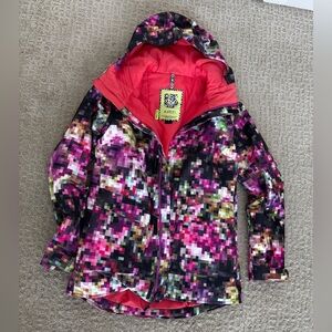 Burton Woman’s Ski and Snowboard Pixelated Pink Jacket